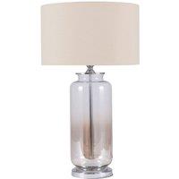 Lustre Ombre Glass Table Lamp, Cream