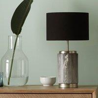 Grey marble Effect Ceramic Table Lamp, Grey