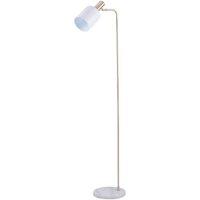 Marble Footed White And Gold Retro Floor Lamp, Gold