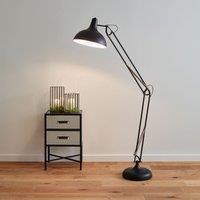 Matt Black Metal Task Floor Lamp, Black