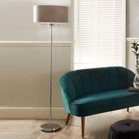 Silver 5 Light Metal Floor Lamp, Silver