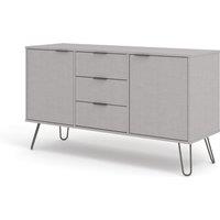 Core Products Augusta Medium Sideboard With 2 Doors, 3 Drawers Grey, Grey