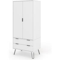 Core Products Augusta 2 Door 2 Drawer Wardrobe White, White