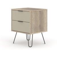 Core Products Augusta 2 Drawer Bedside Cabinet Driftwood, Brown