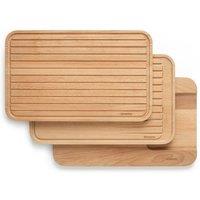 Brabantia Wooden Chopping Board Set of 3 - Profile, Brown