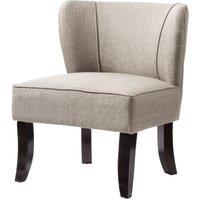 Bilston Pair Of Fabric Accent Chairs Beige