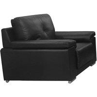 Ramsey Bonded Faux Leather Armchair Black, Black