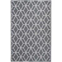 Best For Boots OC25 Graphical Garden Carpet - Grey White, Multi