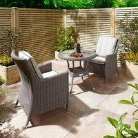 Rowlinson Prestbury Bistro Set Natural Stone, Grey