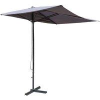 Rowlinson Prestbury Half Parasol (base not included) - Grey, Grey