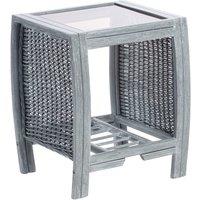 Desser Turin Grey Lamp Table, Grey