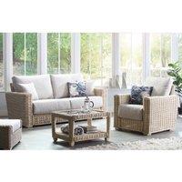 Desser Burford 3 Seater Suite, Grey