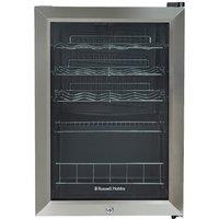 Russell Hobbs RHGWC4SS-LCK 62 Litre Glass Door Drinks & Wine Cooler with Lock - Stainless Steel, Silver