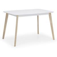 Julian Bowen Casa Rectangular Dining Table White, White