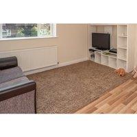 Smart Living Shaggy Rug 200 X 290cm Latte, Brown
