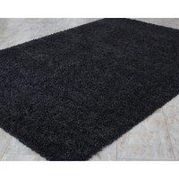 Smart Living Shaggy Rug 60 X 110cm Black, Black