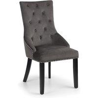 Julian Bowen Set Of 2 Veneto Knockerback Chairs, Grey
