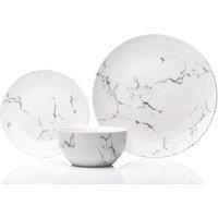 Sabichi 12-Piece Marble Dinner Set, White