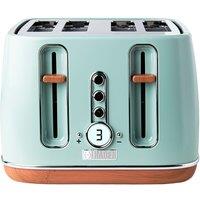 Haden Dorchester 2300W 4 Slice Wide Slot Toaster - Sage Green, Green