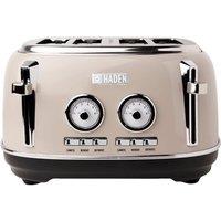 Haden Jersey 1630W 4 Slice Toaster - Putty, Grey