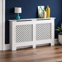 Vida Designs Oxford Radiator Cover White Large, White