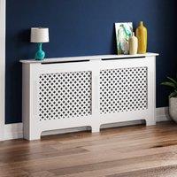 Vida Designs Oxford Radiator Cover White Extra Large, White