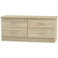 Welcome Furniture Ready Assembled Coventry 4 Drawer Bed Box Bardolino Light Oak, Brown