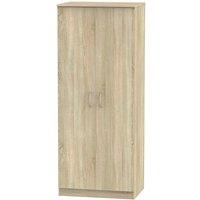 Welcome Furniture Ready Assembled Coventry 2 Door Wardrobe Bardolino Light Oak, Brown