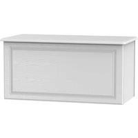 Ready Assembled Lisbon Blanket Box White, White