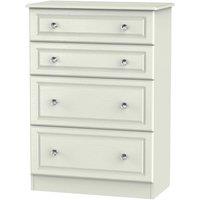 Welcome Furniture Ready Assembled Lisbon Four Drawer Chest Ash, Cream