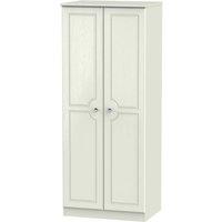 Welcome Furniture Ready Assembled Lisbon Two Door Wardrobe Ash, Cream