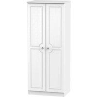 Welcome Furniture Ready Assembled Lisbon Two Door Wardrobe White, White