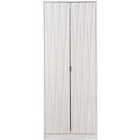 Welcome Furniture Ready Assembled Copenhagen Two Door Wardrobe White, White