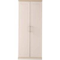 Welcome Furniture Ready Assembled Trent 2 Door Wardrobe Kaschmir Ash And Oak, Cream