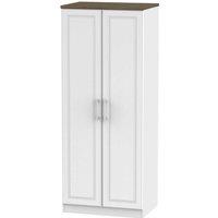 Welcome Furniture Ready Assembled Trent 2 Door Wardrobe White Ash, White