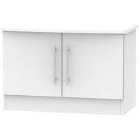 Ready Assembled Edina Compact TV Unit Grey Matt, Grey