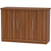 Ready Assembled Edina 3 Door Sideboard Walnut, Brown