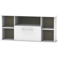 Ready Assembled Edina Corner TV Unit Grey Matt, Grey