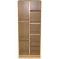 Ready Assembled Edina Tall Shelf Unit Modern Oak, Brown