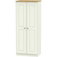 Welcome Furniture Ready Assembled Tilly 2 Door Wardrobe Cream, Cream