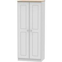 Welcome Furniture Ready Assembled Tilly 2 Door Wardrobe Grey, Grey