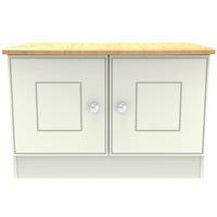 Ready Assembled Tilly Compact TV Unit Cream Ash/Oak, Cream