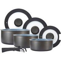 Tower Freedom 3-Piece Saucepan Set, Grey