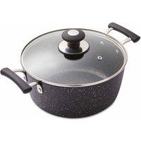 Tower Precision 24cm Non-Stick Stock Pot, Black