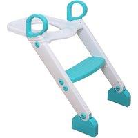 Dreambaby Step Up Toilet Trainer Aqua and White