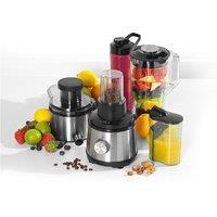 Salter EK4294 4-in-1 Juice and Blend 400W Blender - Black and Stainless Steel, Black