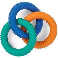 Zoon Rubber Dog Tri- Links Dog Toy, Multi