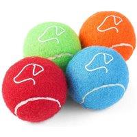 Zoon Pooch 5cm Mini Tennis Balls - 4 Pack, Multi