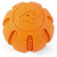 Zoon 6cm Rubber Squeak Ball Dog Toy, Orange