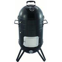 Callow Vertical Charcoal BBQ Smoker Grill, Black